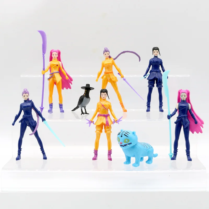 

KPop Demon Hunters Team Tiger Anime Collector's Figure pop star Action Figure DIY Mystical Adventure Kawaii K-POP Rumi Mira