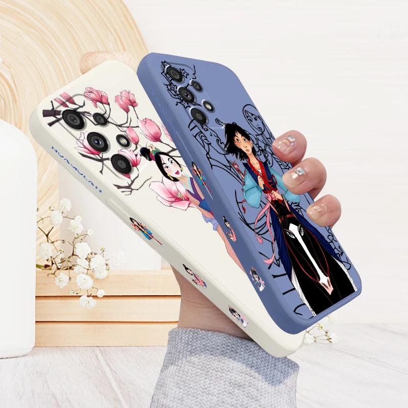 

Disney Mulan Cartoon Cool Liquid Left Rope For Samsung Note 20 10 A54 A31 A14 A03 A22 A34 A04 A24 A25 Ultra Plus 5G Soft