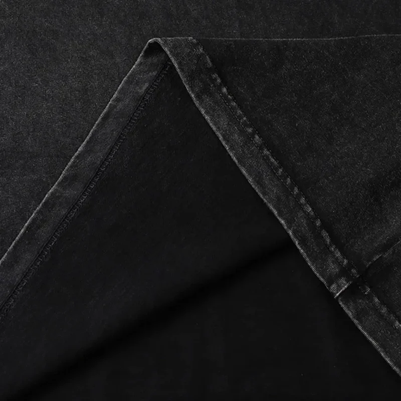 Vintage Washed T-Shirt Street Fighter Mens Hip Hop Oversized Streetwear Short Sleeve Tops Cotton Harajuku Unisex T-Shirt