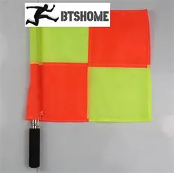 35*35cm Football Hand Flag Practical Sports Training Referee Signal Flags soccer Referee Equipment red yellow card Whistle