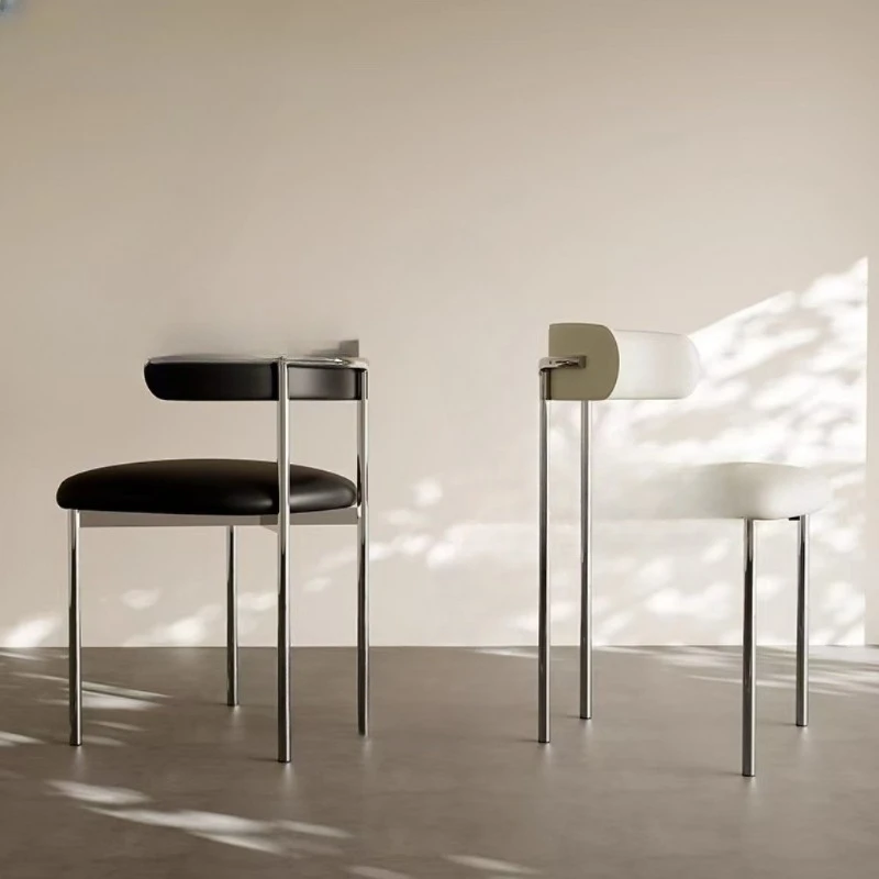 

Cream style dining chair, modern and simple for home use, dining table and chairs