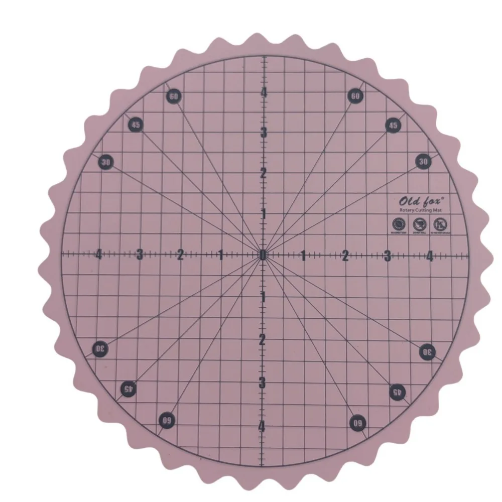 

25cm 360 Rotating Self-Healing Cutting Mat Leather Fabric Handcraft Sewing DIY Quilting Cutting Mats Round Scrapbook Papper Art