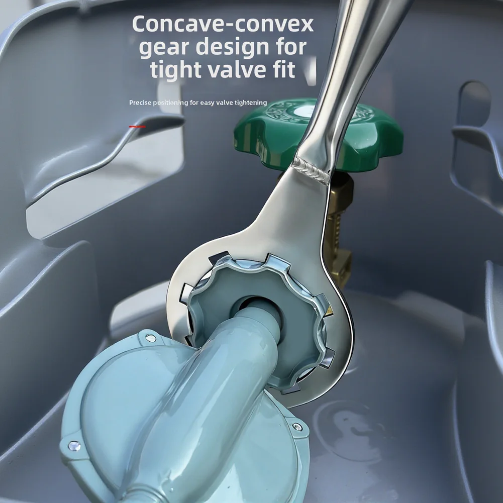 Industrial Stainless Steel Gas Wrench for Reliable Manual Operation of Outdoor Gas Line Valves and Meter Connections