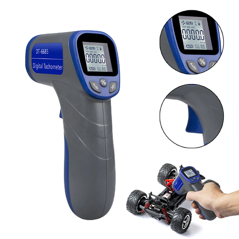 145*85*40mm Motor Tachometer Accurate RPM Measurement Automatic Point Setting Battery Operated Data Recording Fast Response Time