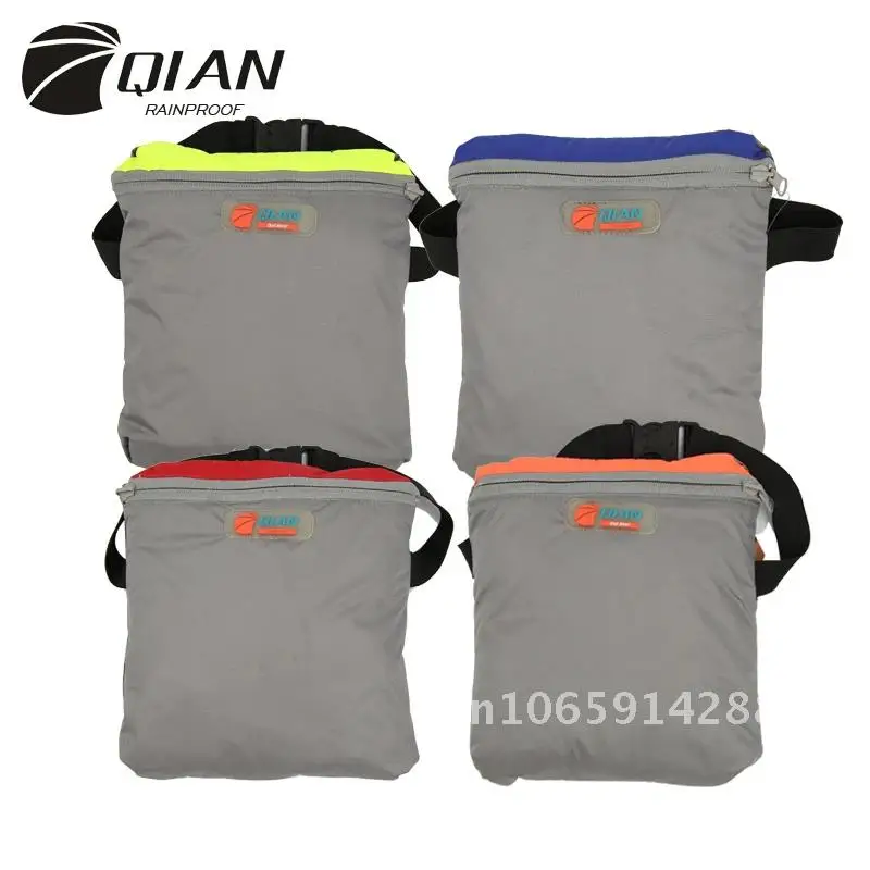 QIAN Impermeable Raincoat Women/Men Outdoor Rain Poncho Backpack Travel Rain Hiking Climbing Reflective Cycling Cover Design