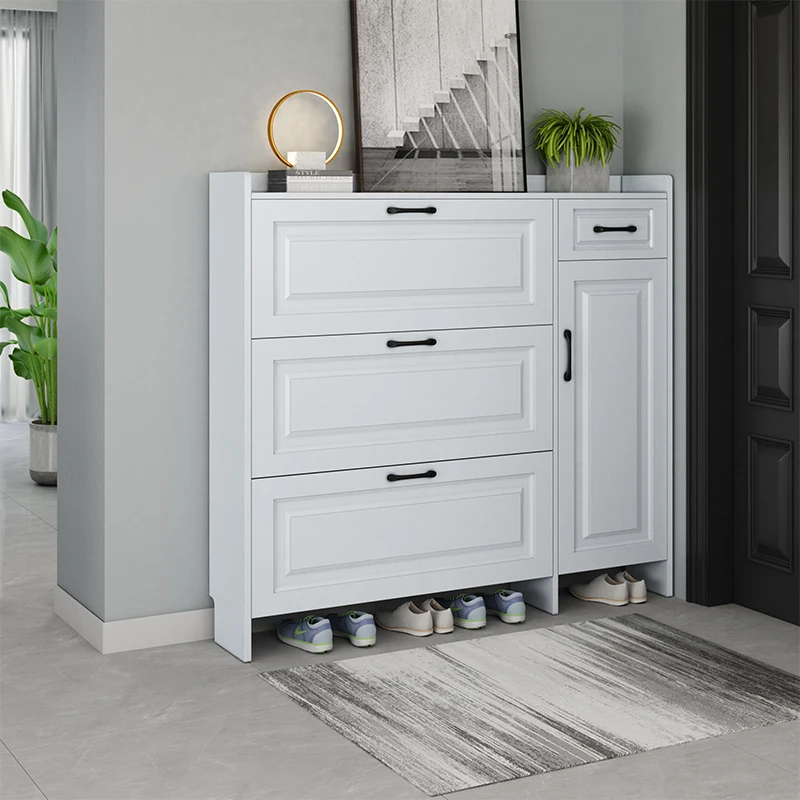 Ultra-thin tipping bucket shoe cabinet household door indoor 2025 new popular household entrance cabinet integrated small