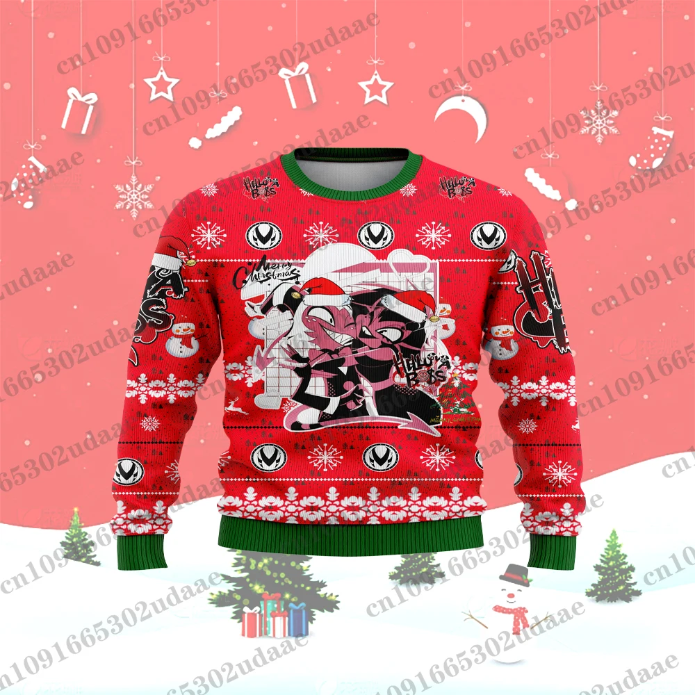 Helluva Boss Christmas Sweater Fall Pullover Top 2025 for Men and Women 2025 Fashion Couple Hoodie Sweatshirt