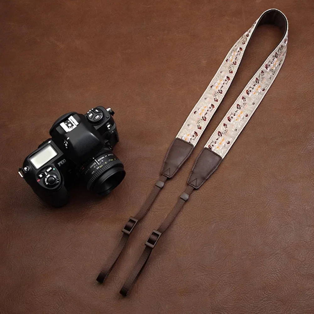 Durable Universal DSLR Digital Camera Neck Strap Ethnic Style Cotton Woven Camera Strap  Micro Single Photography Shoulder Strap