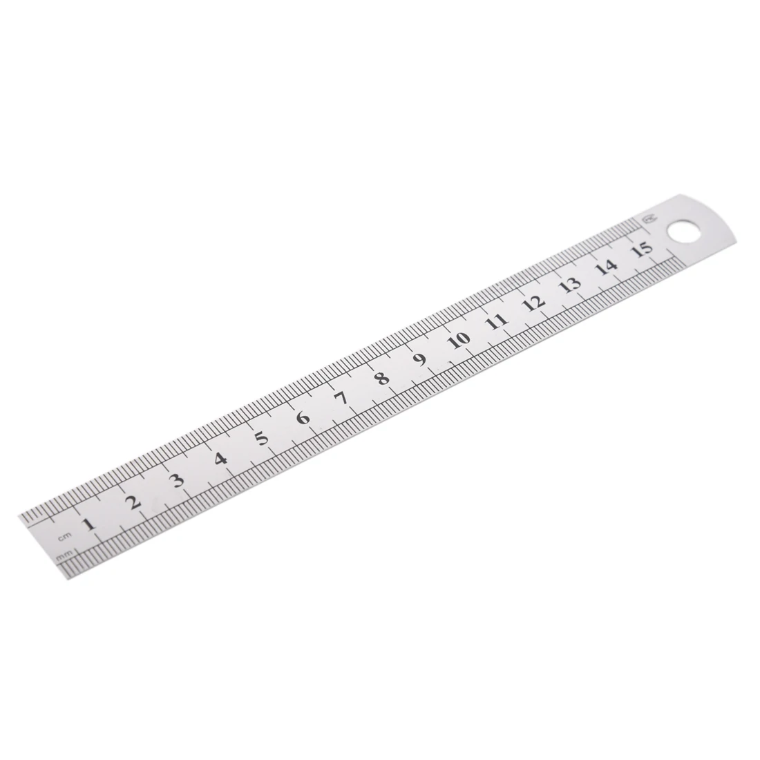 5 Pcs Dual Side Marked 15cm 6 inch Stainless Steel Straight Ruler