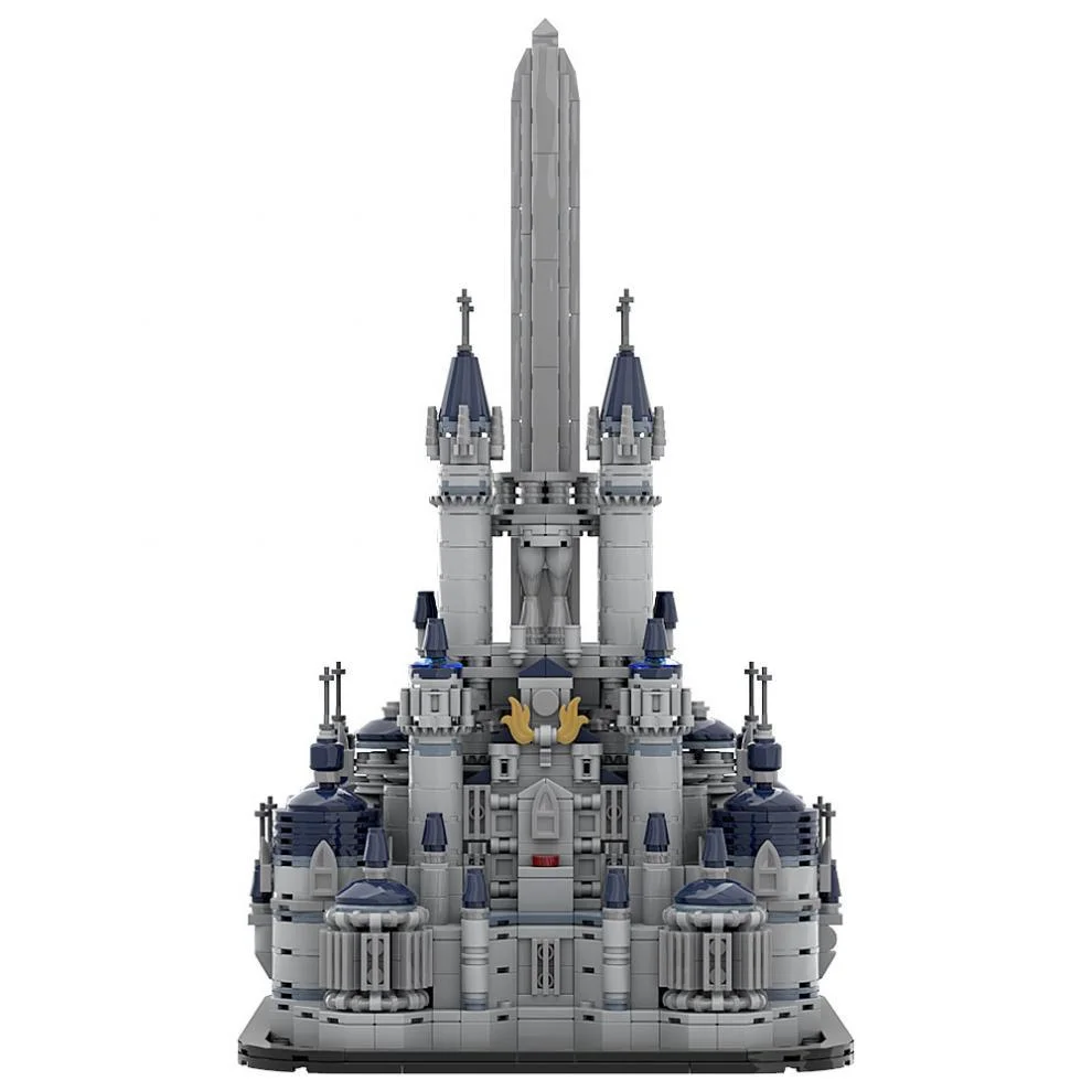 

MOC Средневековый замок Александрии, модель архитектуры, строительные блоки, средневековые королевские замки, кирпичи, сборка, игрушка «сделай сам», подарок для детей