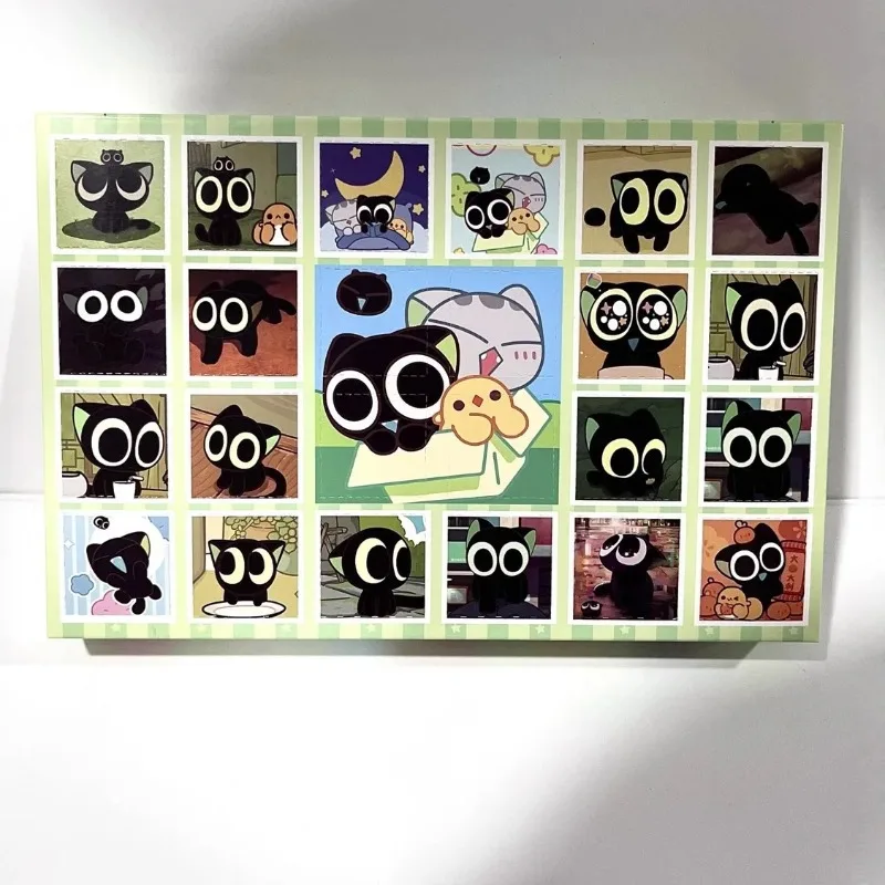 Boneka Kotak Kejutan Kawaiiro Little Black, dekorasi meja, mainan kotak kejutan Hole Fun, hadiah Natal