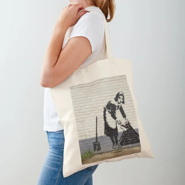 

Banksy - 'Sweeping' Tote Bag Canvas bag supermarket folding bag Women's Gift bags