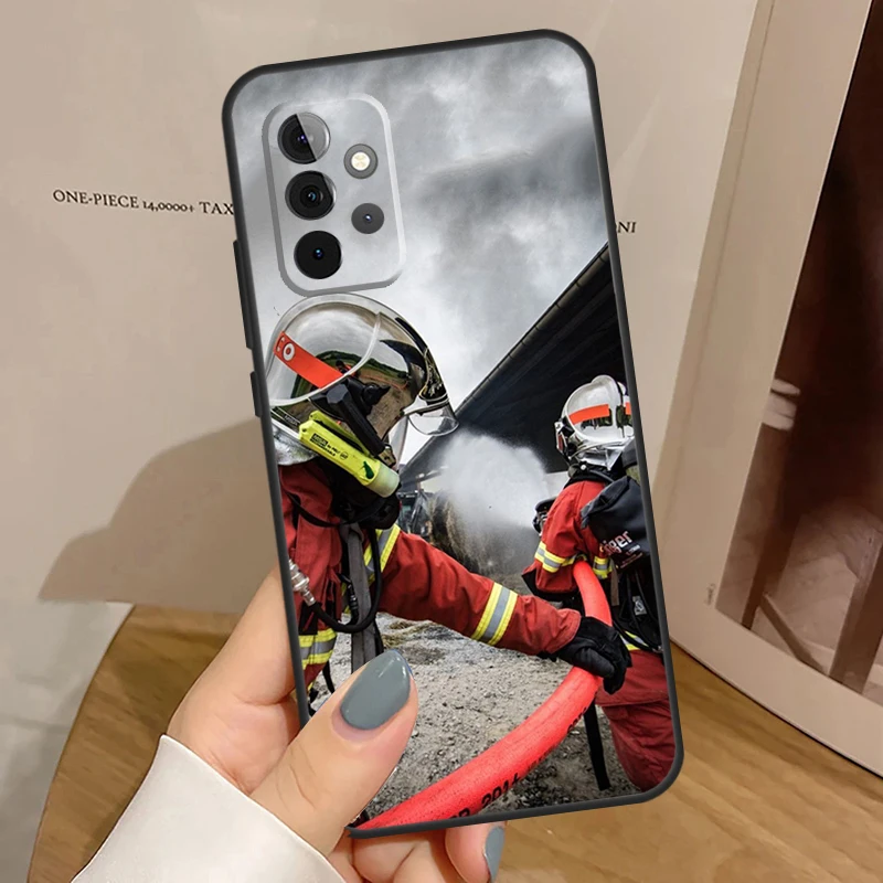 Firefighter Heroes Fireman Funda For Samsung Galaxy A15 A25 A35 A55 A52 A32 A12 A14 A34 A54 A51 A71 A53 A13 A33 Case