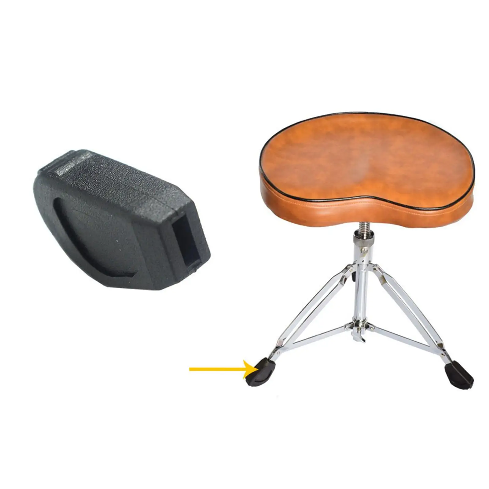 

Non Slip Drum Feet Sleeve for Percussion Drum Stand Accessories Upgrade Parts Vibration Absorption for Electronic Drum Set