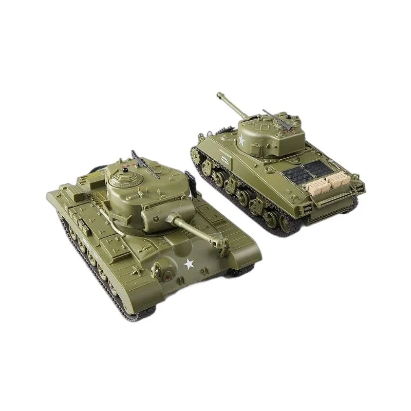 

3841 Remote Control Tank 1/30 Sherman M4 Pershing M26 Infrared Battle Military Male Electric Toy