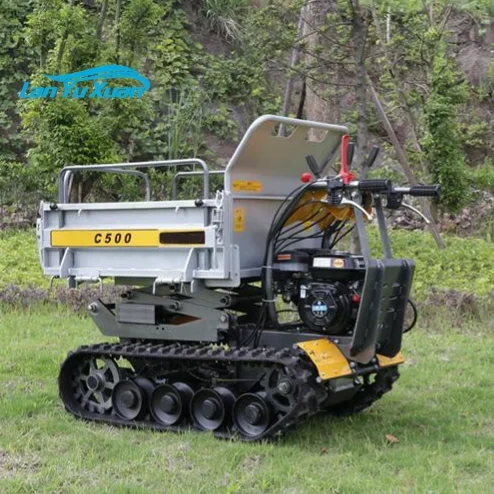 

Mini dumper 500 kg 800kg small dump truck portable crawler dump truck