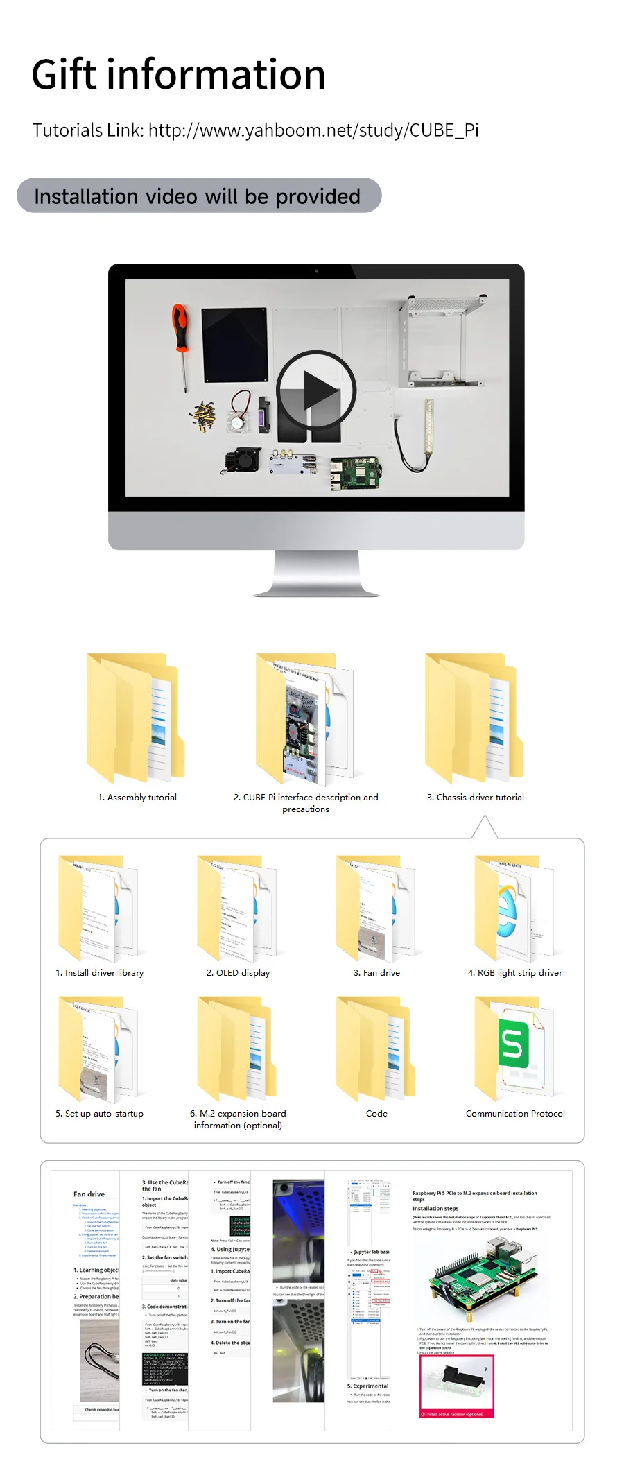 Yahboom Raspberry Pi 5-Schutzhülle, Mini-Kit mit Lüfter und Farbwechsel, Umgebungslicht, unterstützt Installation, M.2 SSD – Detail 21