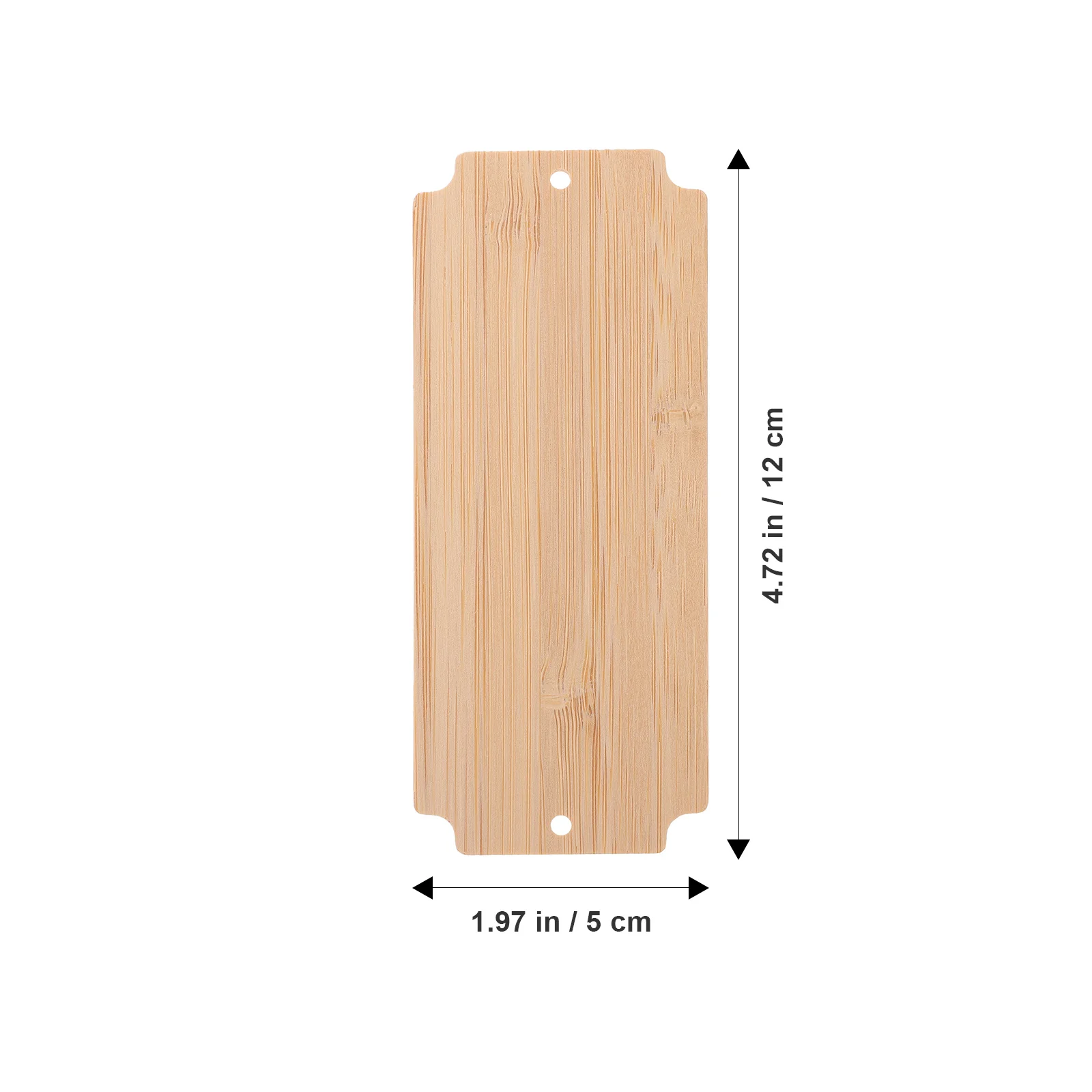 

10Pcs Bamboo Rectangular Cutouts DIY Blank Tags Unfinished Bamboo Craft Slices Gift Decorative Writable Coloring Blanks