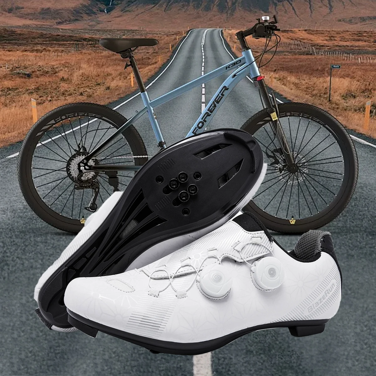 

Cycling Shoes Womens Road Bike Shoes Speed New Professional Cycling Sneakers Comfortable And Breathable sizes 37-43