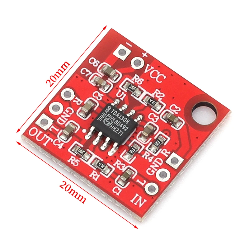 TDA1308 مضخم ضوت سماعات الأذن مجلس سماعة أمبير المضخم لوحة تركيبية 3 فولت-6 فولت