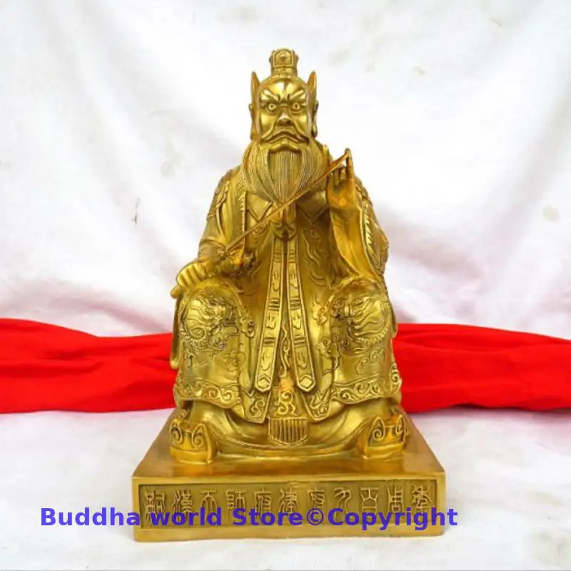 Tian Shi ZHANG DAOLING God BUDDHA Exorcise evil spirits Exorcism copper statue Taoism Buddhism family worship FENG SHUI statue