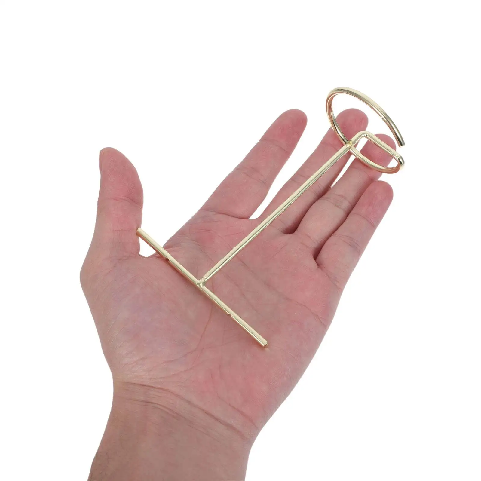 

Набор из 6 золотых металлических подставок для серег, Т-образные держатели для ювелирных изделий, органайзер для колье и колец, для витрин магазинов и фотосъемки