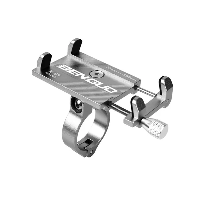BENGUO Bicycle Cell Phone Holder Aluminum Alloy Bicycle Handlebar Mount Smartphone Cradle Support Cycling Mtb Bike Mobile Stand AliExpress 18