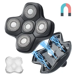 GENKO New Shaver Replacement Heads Magnetic Interface 5/ 6 Blades Head Universal Razor Replacement Head For FREEDOM FREEBIRD
