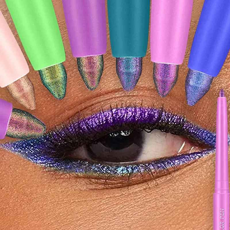 Color-changing Eyeshadow Stick Multi Chrome Eyeliner Waterproof Long Last Smooth Cream Gel Liner Eye Makeup Glitter Eye Shadow