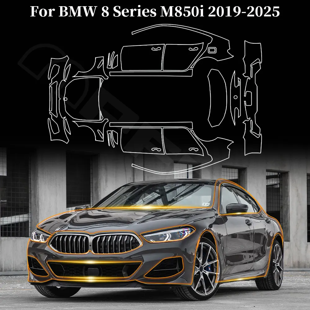 

PPF for BMW M850i 8 Series 2022-2024 8.5Mil Pre Cut Car Paint Protection Film Transparent Wrap Clear Protective Sticker