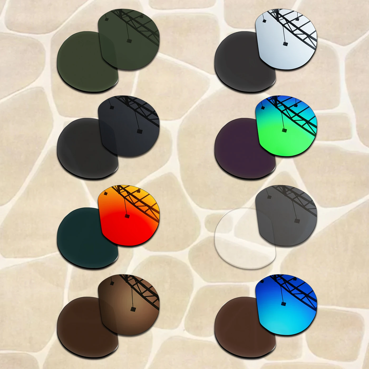 

15+ Colors Replacement Lenses for Oakley HSTN RX OX8139 Asian Fit OX8139A 52mm Eyeglass Frame Anti Scratch & 100% Polarized