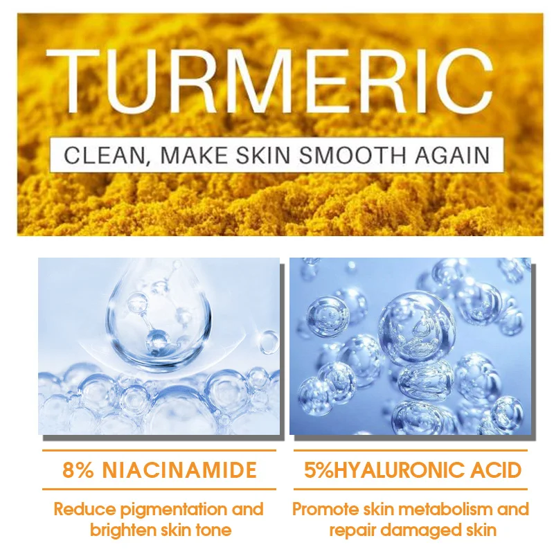 Turmeric Whitening Body Cream Removing Dark Spots Body Care Lotion Nicotinamide Brightening Skin Tone Skincare Products