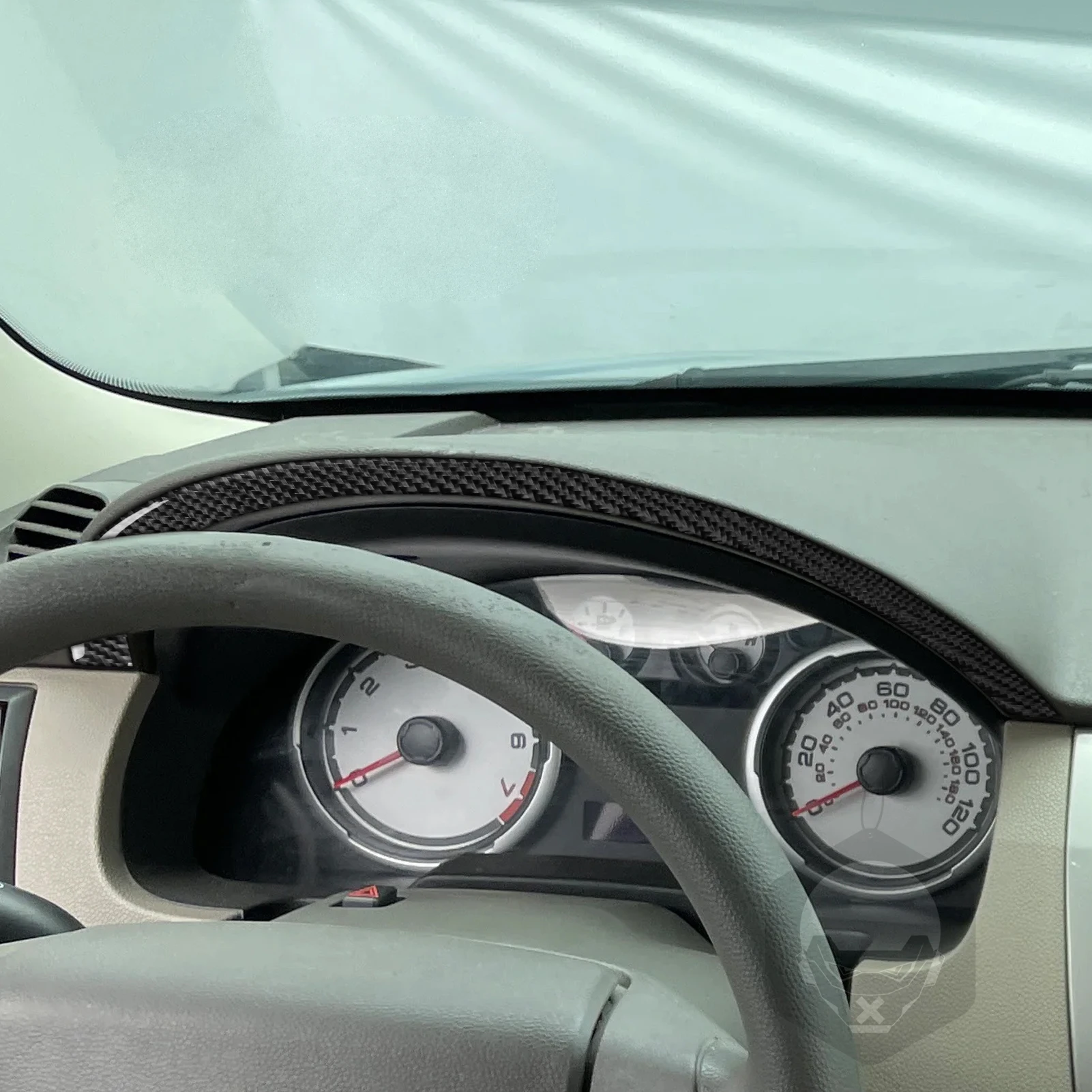 Real Carbon Fiber Car Accessories Speedometer Strip Trim Cover Soft Sticker For Ford Focus MK2 S/SE/SES/SEL 2008 2009 2010 2011