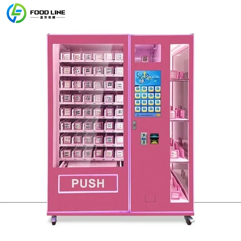 

Customized Commercial Touch Screen Beauty Vending Machine Automatic Self-Service Cosmetic Makeup Skincare Dispenser for Mall