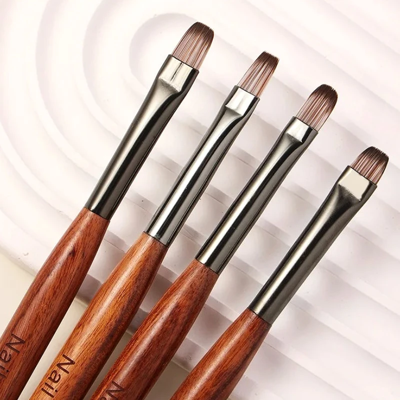 Nail Art Brush Double Headed Sandalwood Lines Drawing Color Painting Phototherapy Gradient Sweeping Specific Pen Manicure Tools