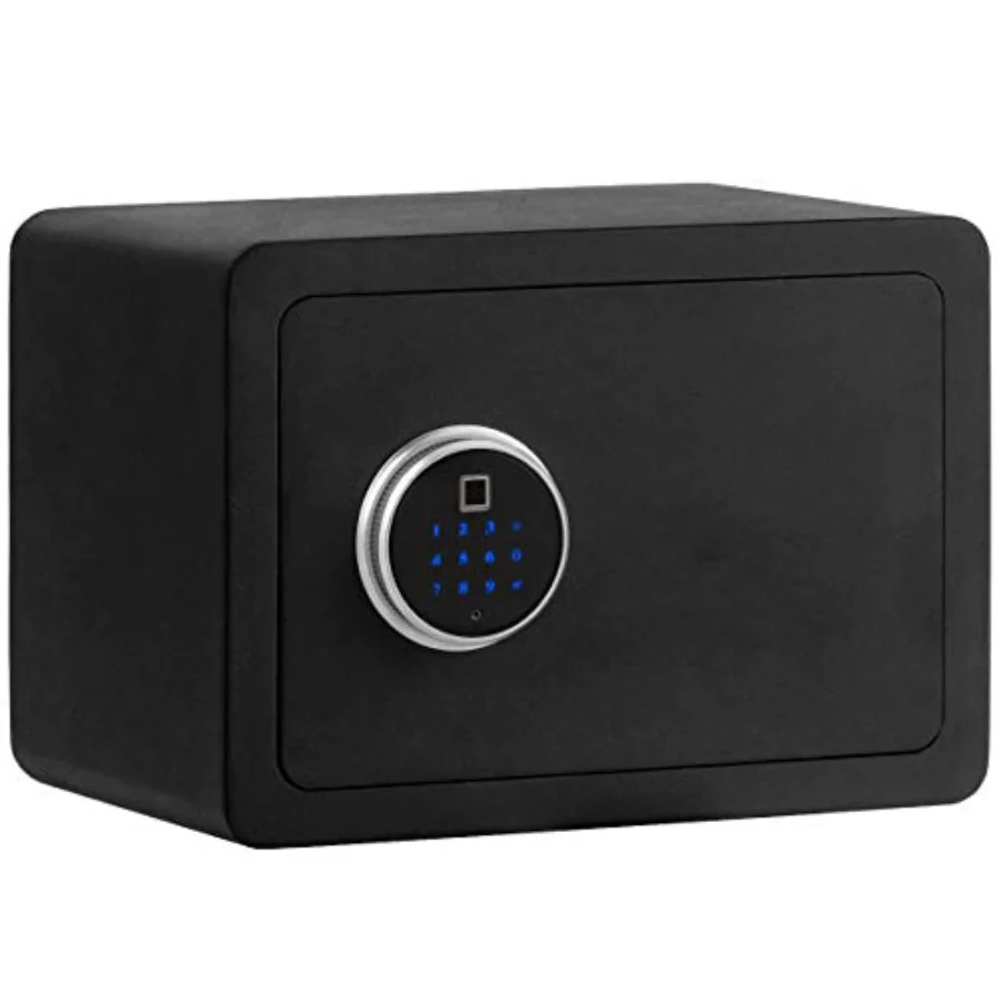 

Fingerprint Safe Box Security Box w/Inner LED Light for Home and Office to Store Cash Jewelry Guns Valuables 2-Layer Security S