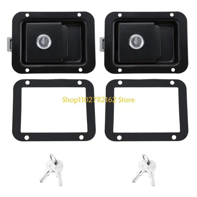 547B قفل الباب المعدني مقبض الدخول المزالج قفل استبدال قفل مقطورة مقاوم للماء قابل للتعديل للمقطورة والمعدات الخارجية #1