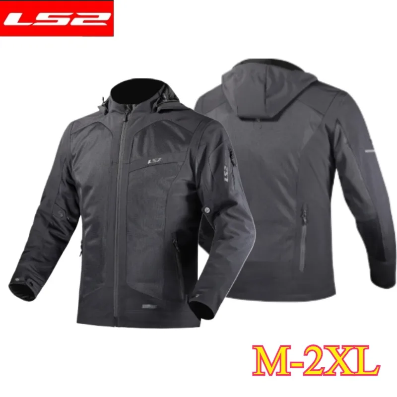 LS2 MJ167 Mesh Motorcycle Jacket Summer Breathable Waterproof CE Armor Anti Fall Motocross Racing Riding Gear Chaqueta Moto