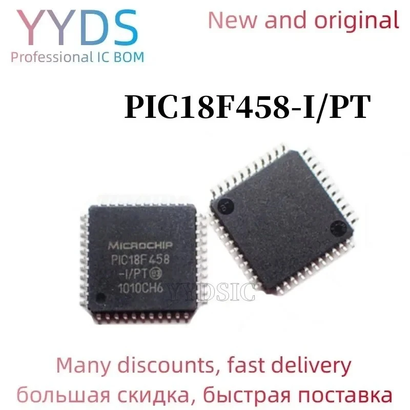 1PCS New chip The original manufacturer PIC18F458-I/PT   PIC18F458 TQFP44  Can be purchased directly
