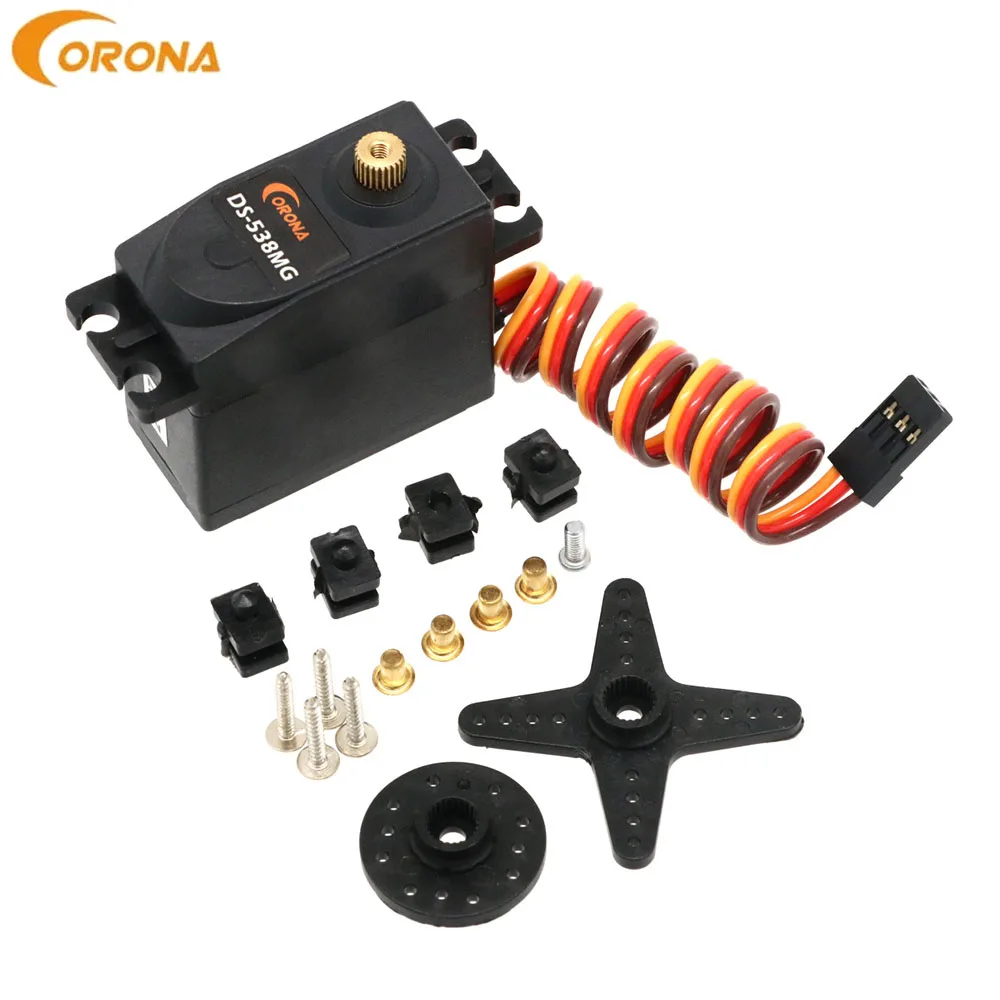 

1/2/4 pcs Corona DS-538MG DS538MG 4.8V/6.0V 7kg High Torque Metal Gear Digital Servo For RC Airplane Helicopter Car Accessories