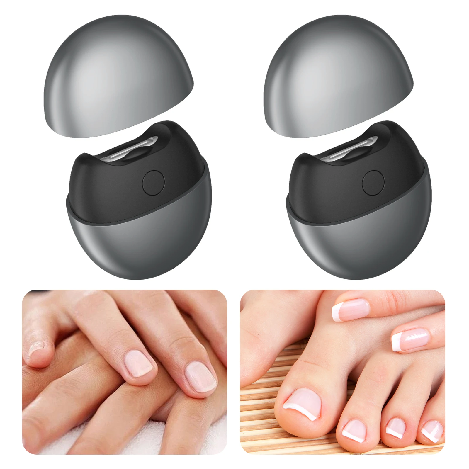 

Электрическая автоматическая машинка для стрижки ногтей с подсветкой и контейнером для сбора обрезков, многофункциональный триммер для ногтей для детей, пожилых людей и взрослых