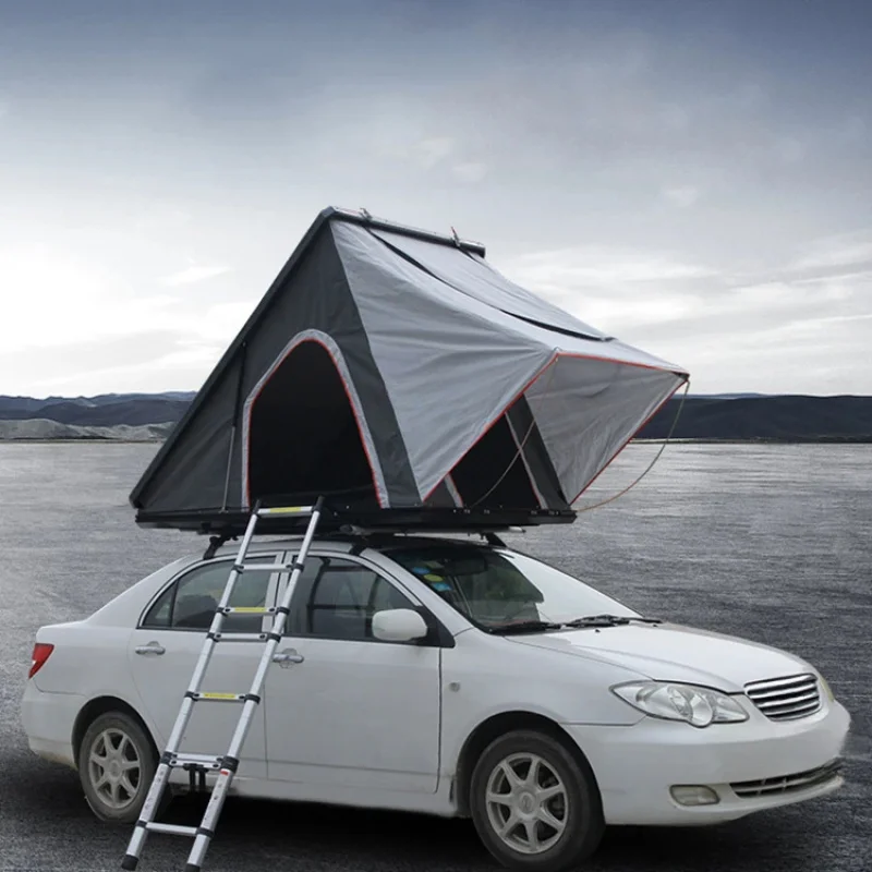 Hot Selling HOTO RTT Rooftop Aluminum Hard Outdoor Camping Car Clam Roof Top Tent Sale High Quality