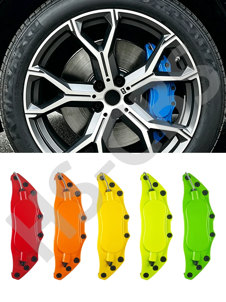 4Pcs Metal Car Brake Caliper Covers Anti Dust Protective Disc Shell for Audi Bmw Mercedes Benz VW volkswagen Peugeot Accessories view 6