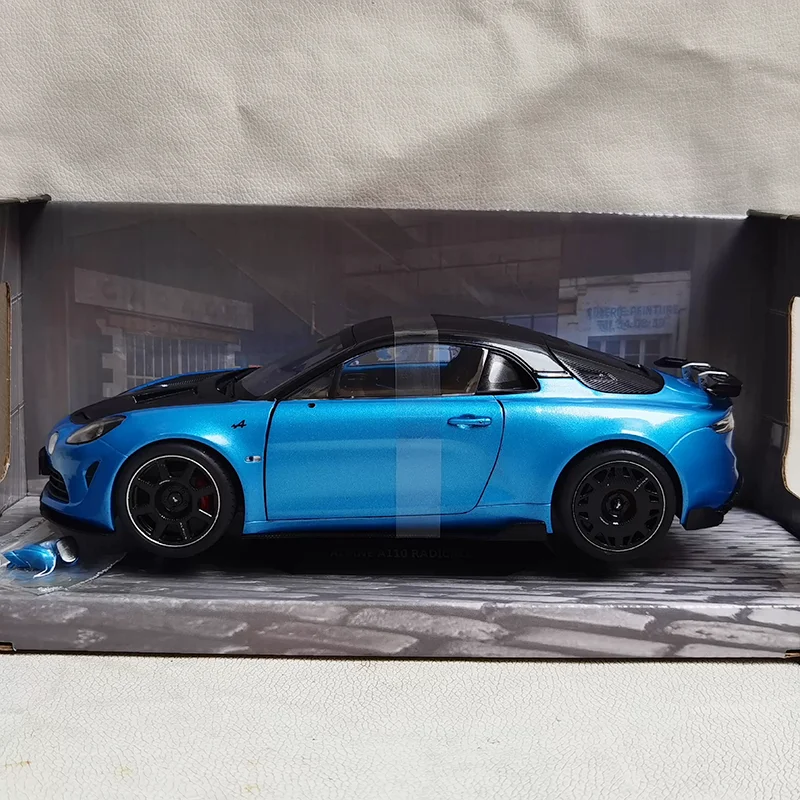 (Minor paint blemishes) SOLIDO Diecast 1:18 Scale ALPINE A110 2023 Alloy Car Model Static Display Collectible Toy Gift Souvenir