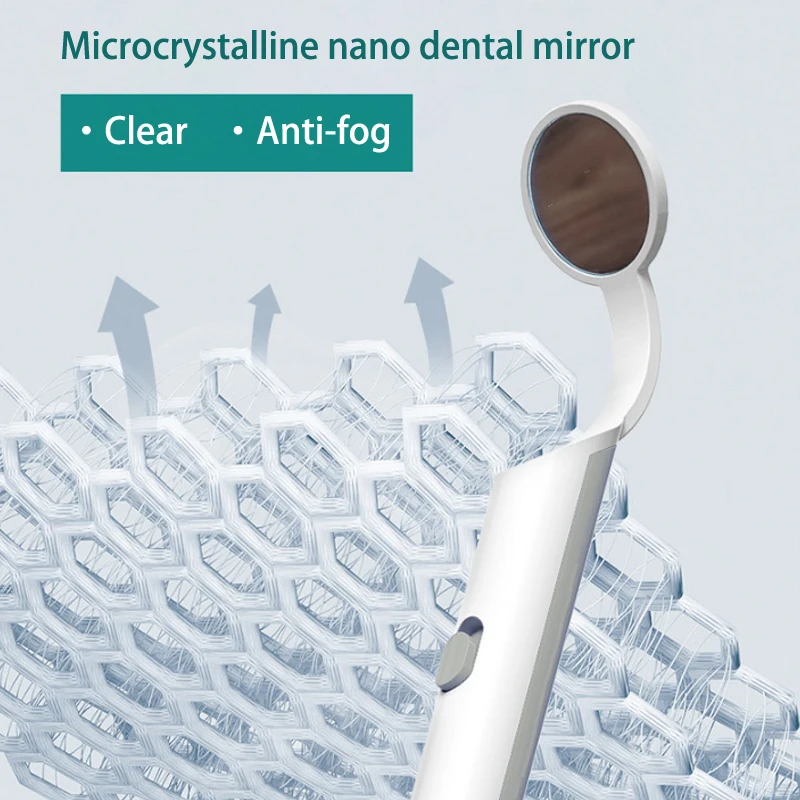 1 szt. Przenośne światło dentystyczne LED wielokrotnego użytku lustro do ust dentysta sprawdzanie jamy ustnej przeciwmgielna jasna higiena zębów czyste narzędzie