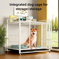 Large Dog Cage with Thickened Square Steel Pipe for Medium and Large Dogs Iron Kennel for Small Dogs