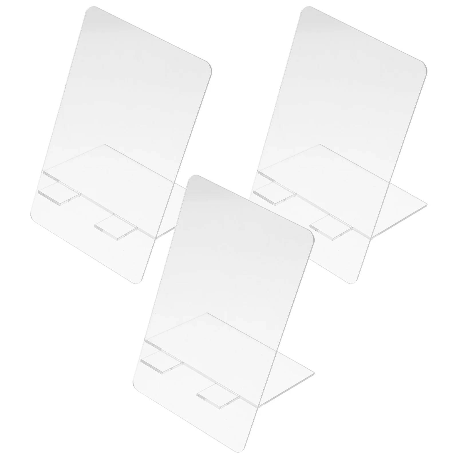 

3Pcs Acrylic Erasable Memo Board Transparent Desktop Message Writing Board Multi-Function Office Supply Student Home School