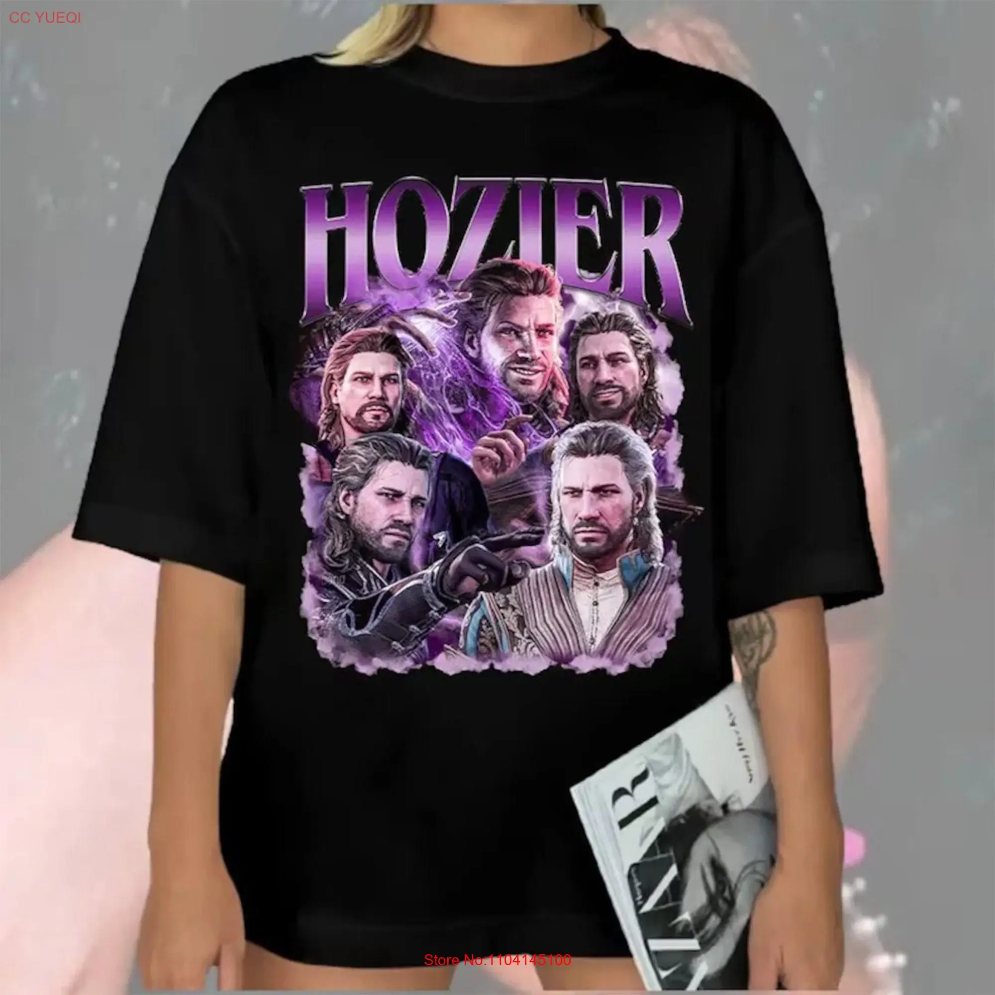 Bootleg T Shirt Hozier Gale BG3 Baldurs Gate 3 Vintage for Fan Women and Men long or short sleeves