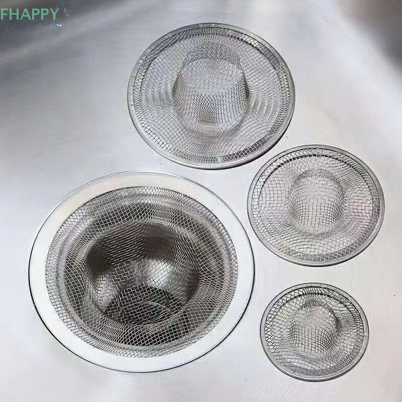 1 buah Filter wastafel air dapur baja tahan karat saringan saluran kamar mandi jaring penangkap rambut Shower Aksesori dapur