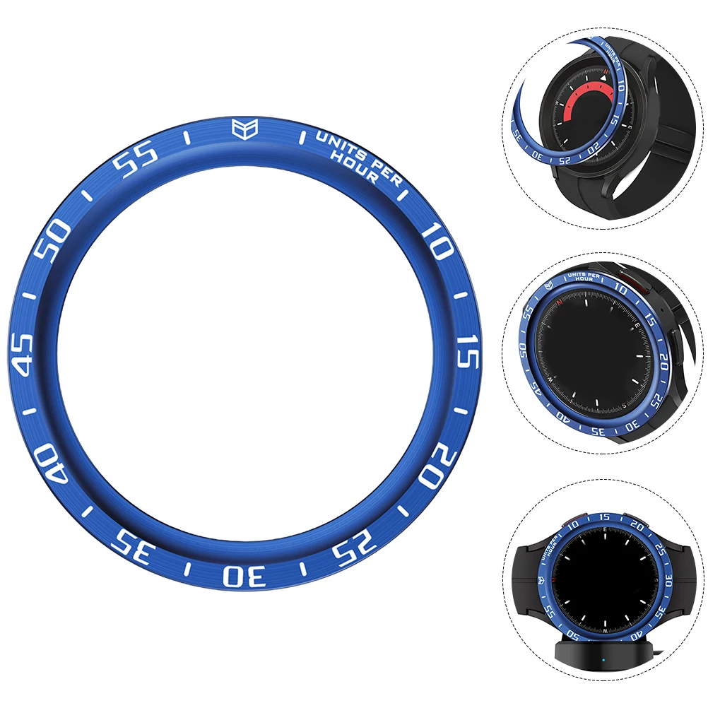 

Metal Replacement Stylish Decorative Bezel Ring Scratch Proof Compatible For Galaxy Watch5 Pro Smartwatch Bezel Protector